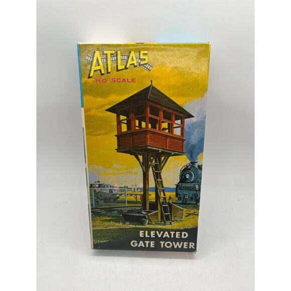Vintage Atlas HO Scale Elevated Gate Tower Model Kit #701 - Picture 1 of 9